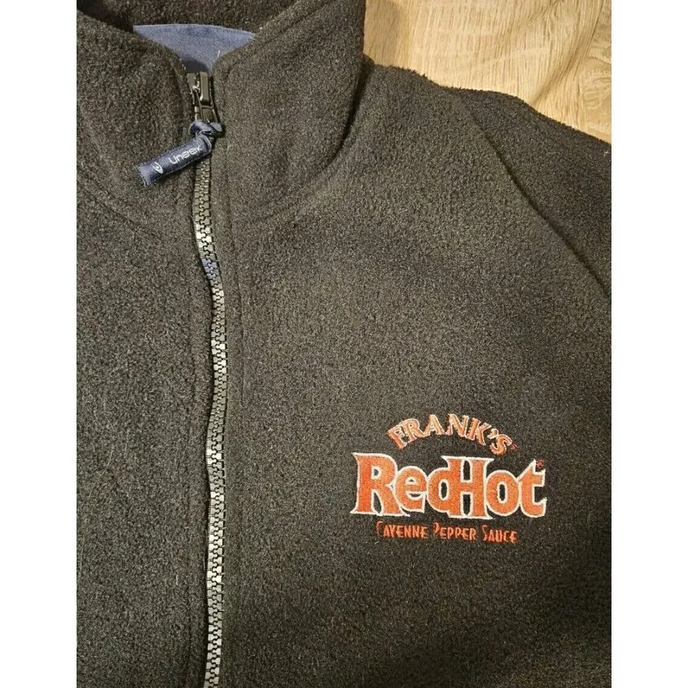 Franks Red Hot Black Fleece Jacket Sz S Mens I Put That # On Everything